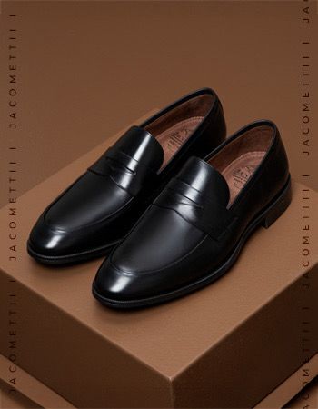Mocassim Loafer Tassel Napoli Preto | JACOMETTI
